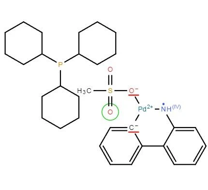 CAS: 1445086-12-3|Methanesulfonato (tricyclohexylphosphine)(2'-aMino-1,1'-biphenyl-2-yl)palladiuM(II) DichloroMethane Adduct